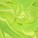 Satin Polyester 58 - 60 Inches  Fluorescent Yellow