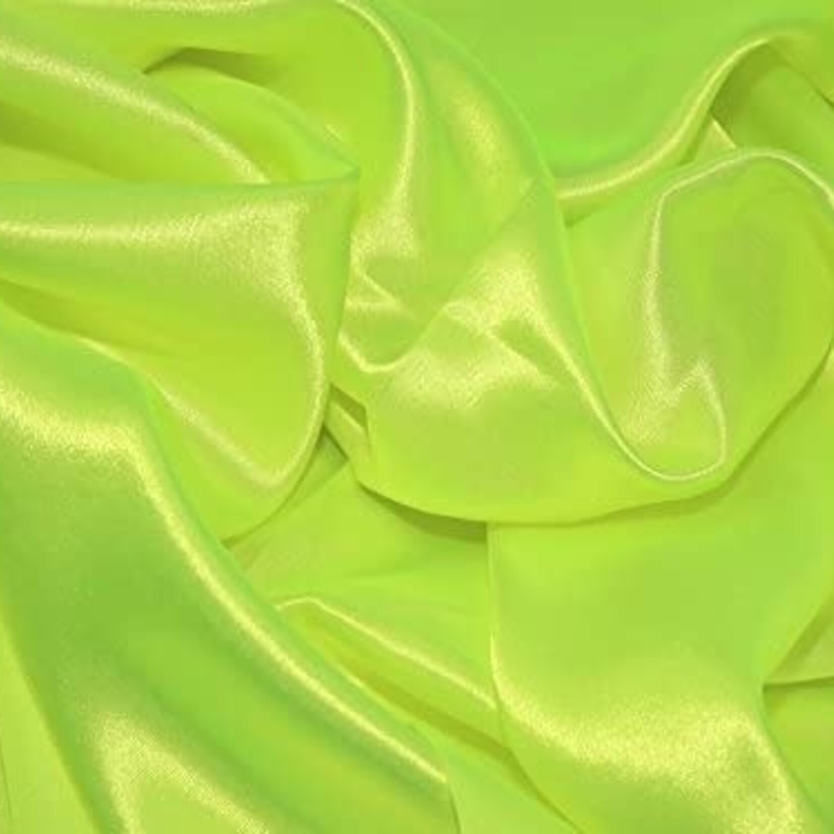Satin Polyester 58 - 60 Inches  Fluorescent Yellow