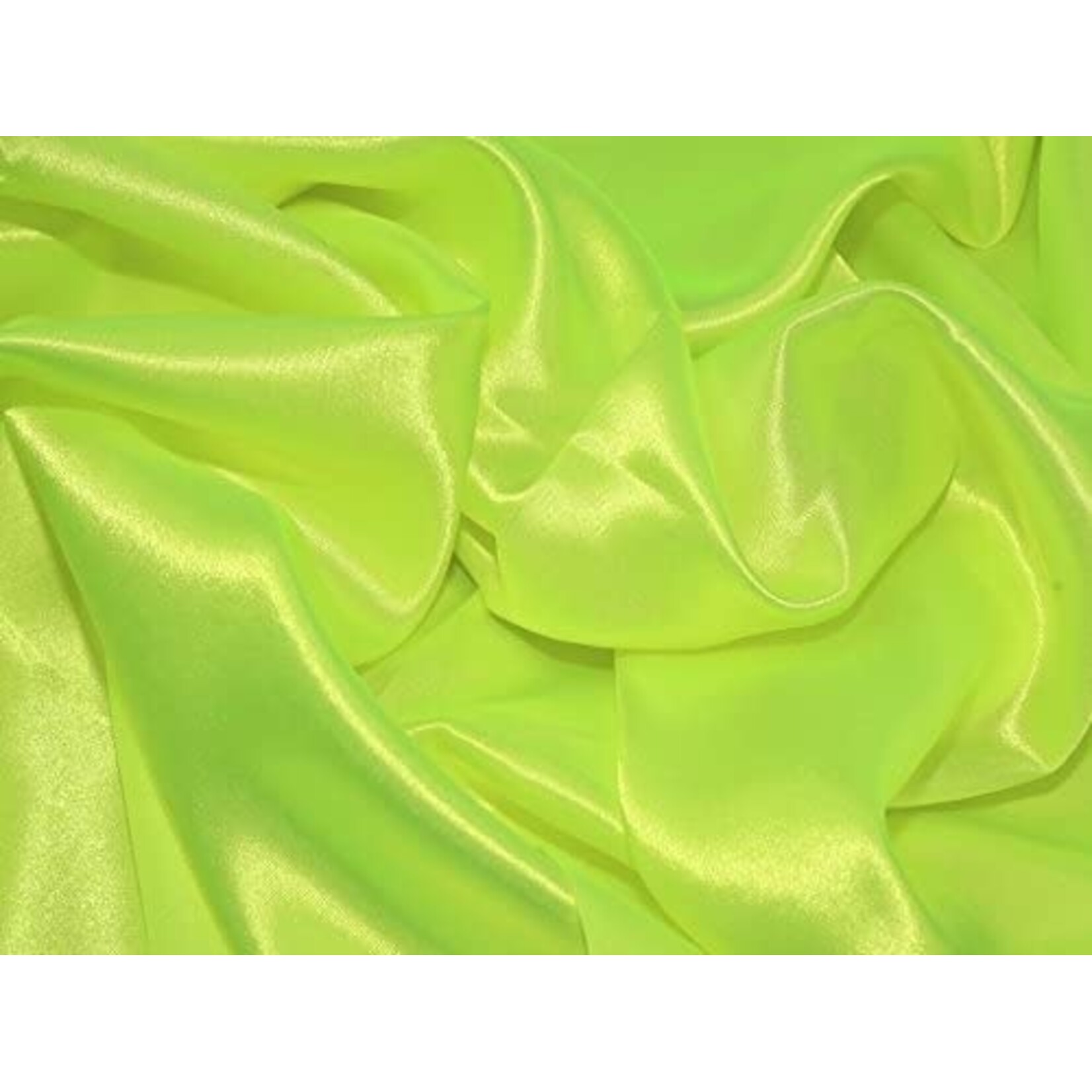 Satin Polyester 58 - 60 Inches  Fluorescent Yellow
