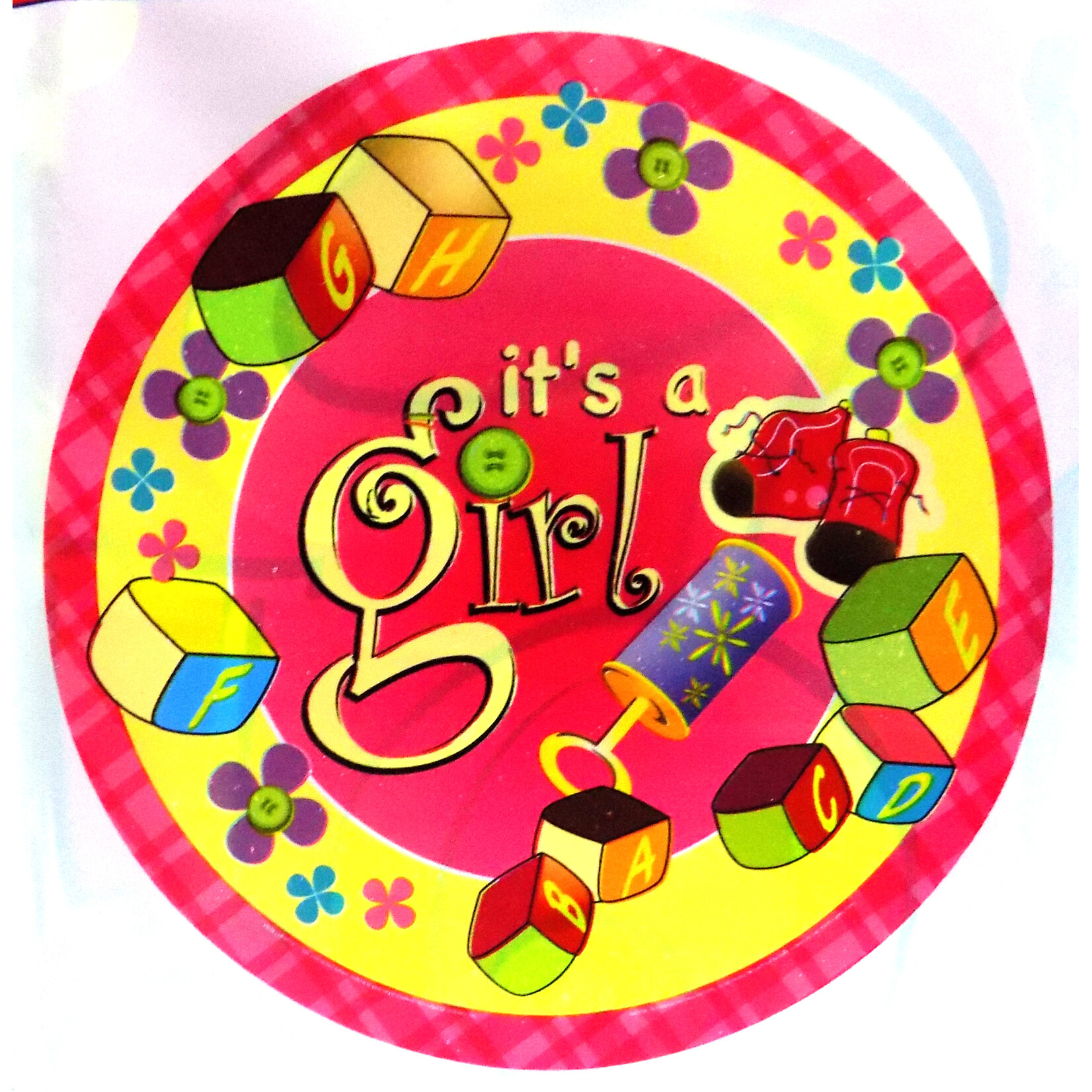 18" 2 Sided Printed Mylar Balloon It's A Girl 1