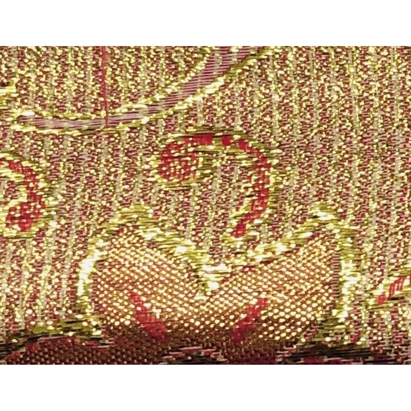 Metallic Floral Brocade Lame - Pink & Gold