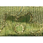Metallic Floral Brocade Lame Green & Gold