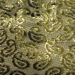 Paisley Patterned Brocade Lame - Gold