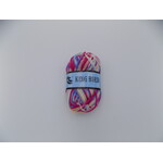 King Bird Variegated Wool 50g Fuchsia, Blue, White, Cream