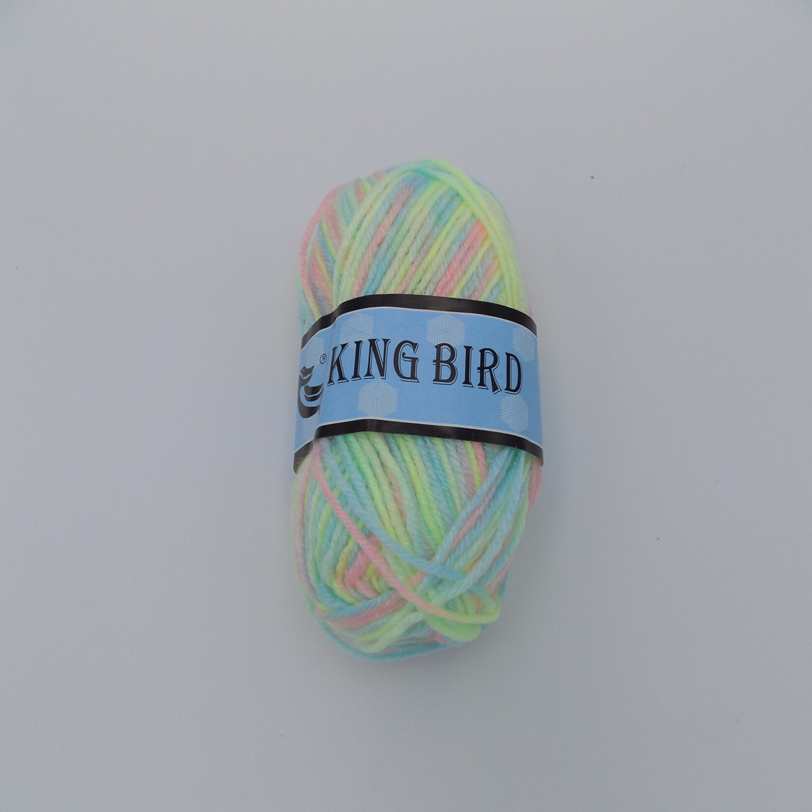 King Bird Variegated Wool 50g Pastel Rainbow