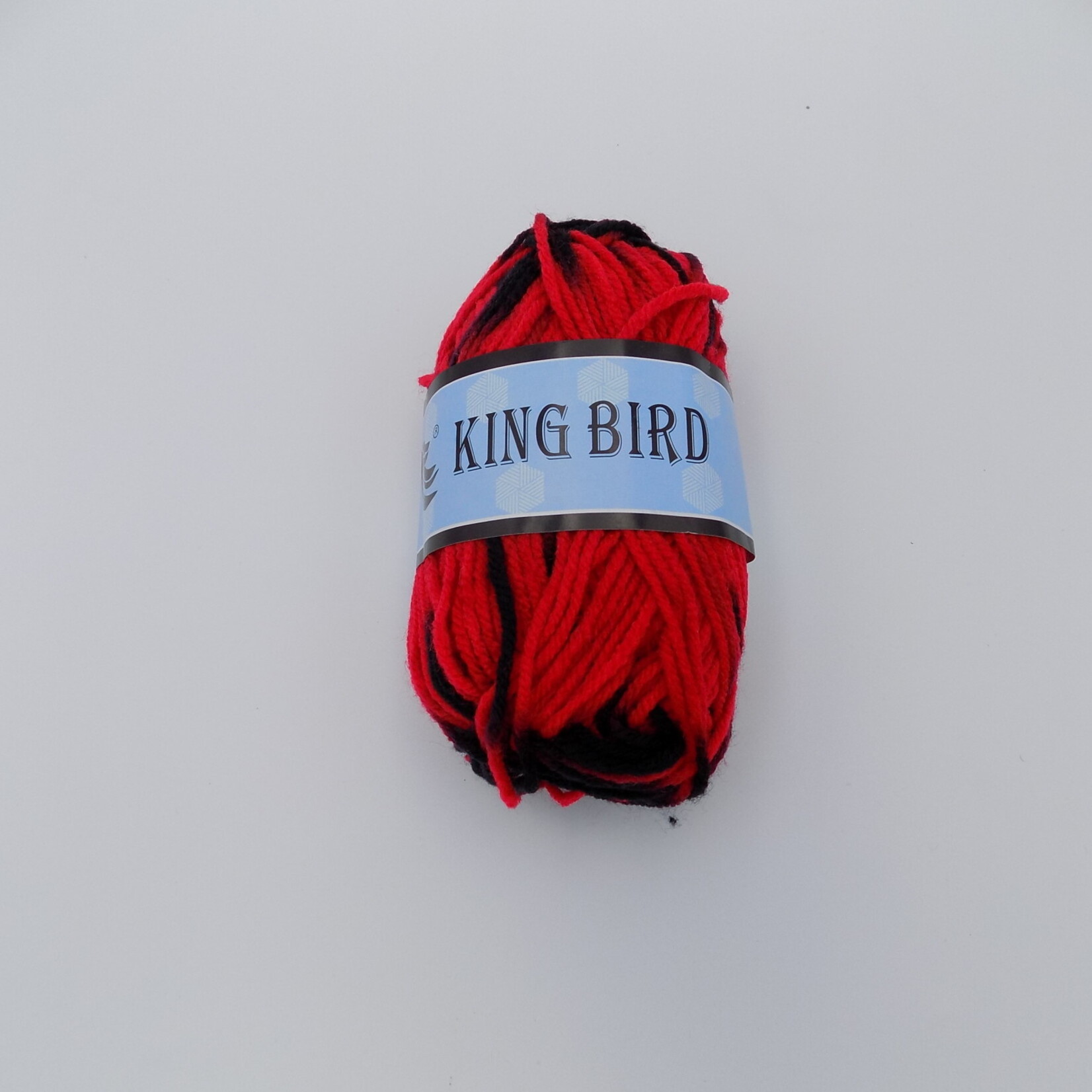 King Bird Variegated Wool 50g Red, Black