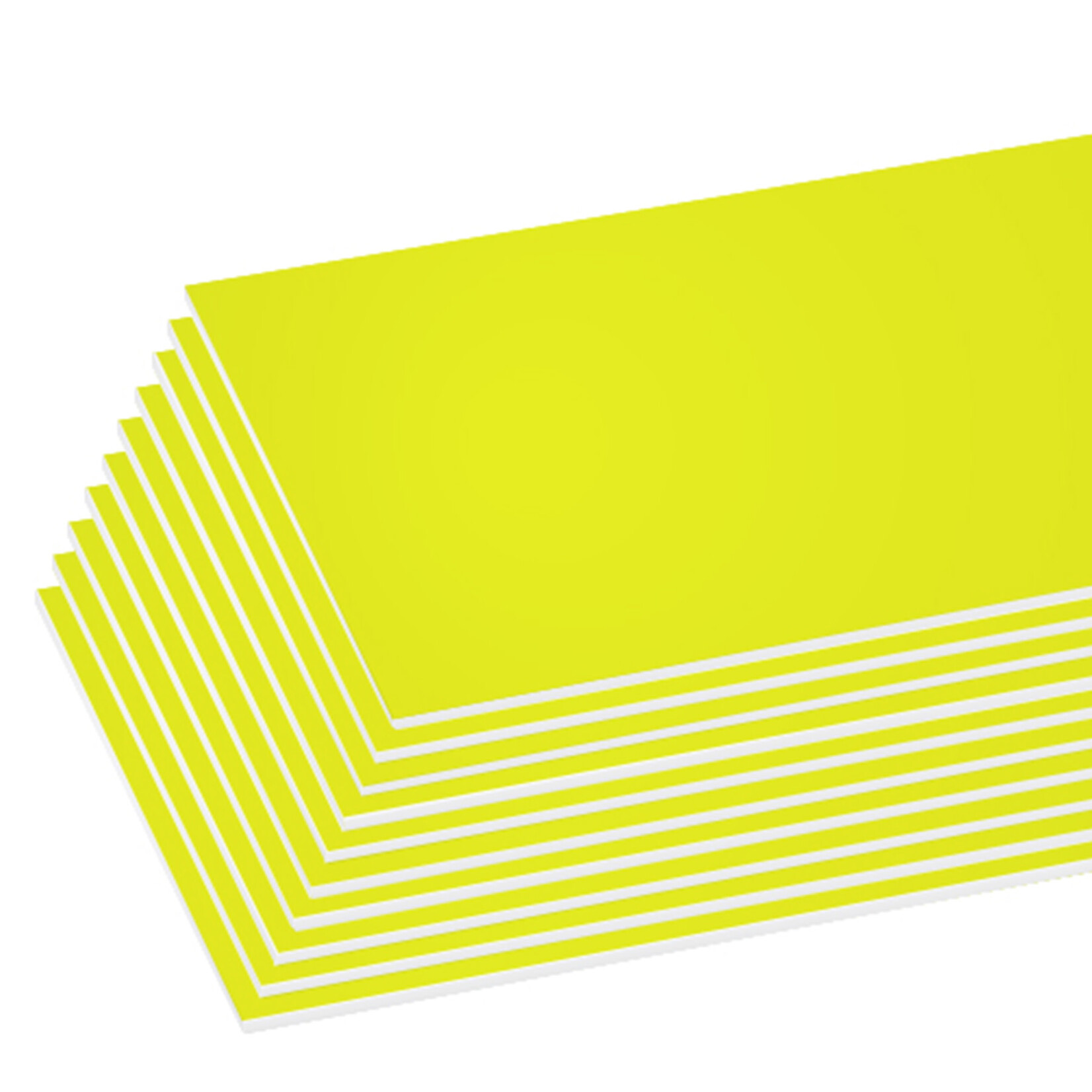 Fluorescent Yellow Foam Board 20  X 30 Inches