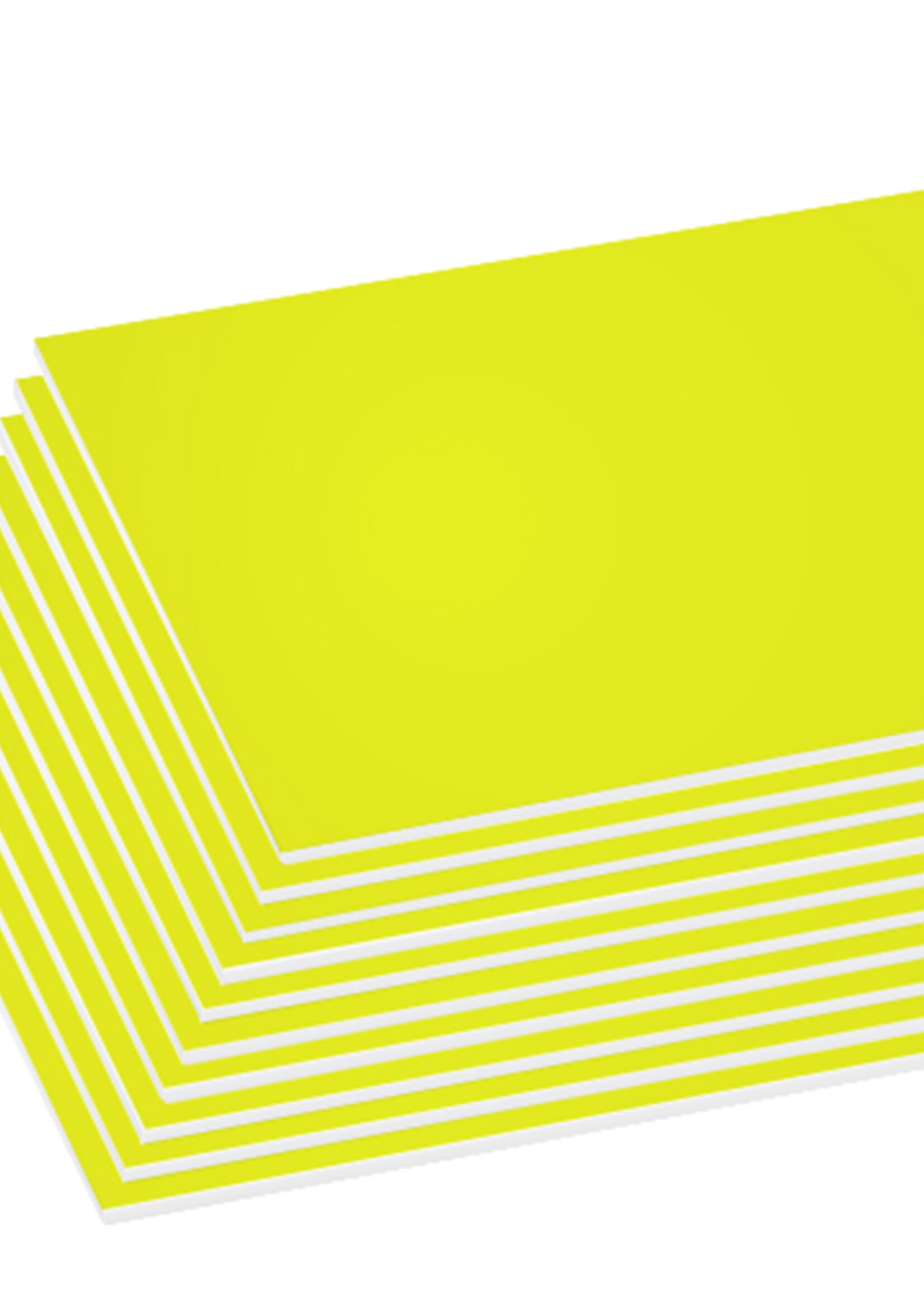 Fluorescent Yellow Foam Board 20  X 30 Inches