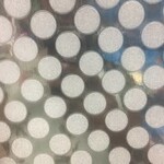 Glitter Paper Dots Style Non-Adhesive (5 Sheets) Silver