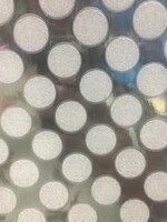 Glitter Paper Dots Style Non-Adhesive (5 Sheets) Silver