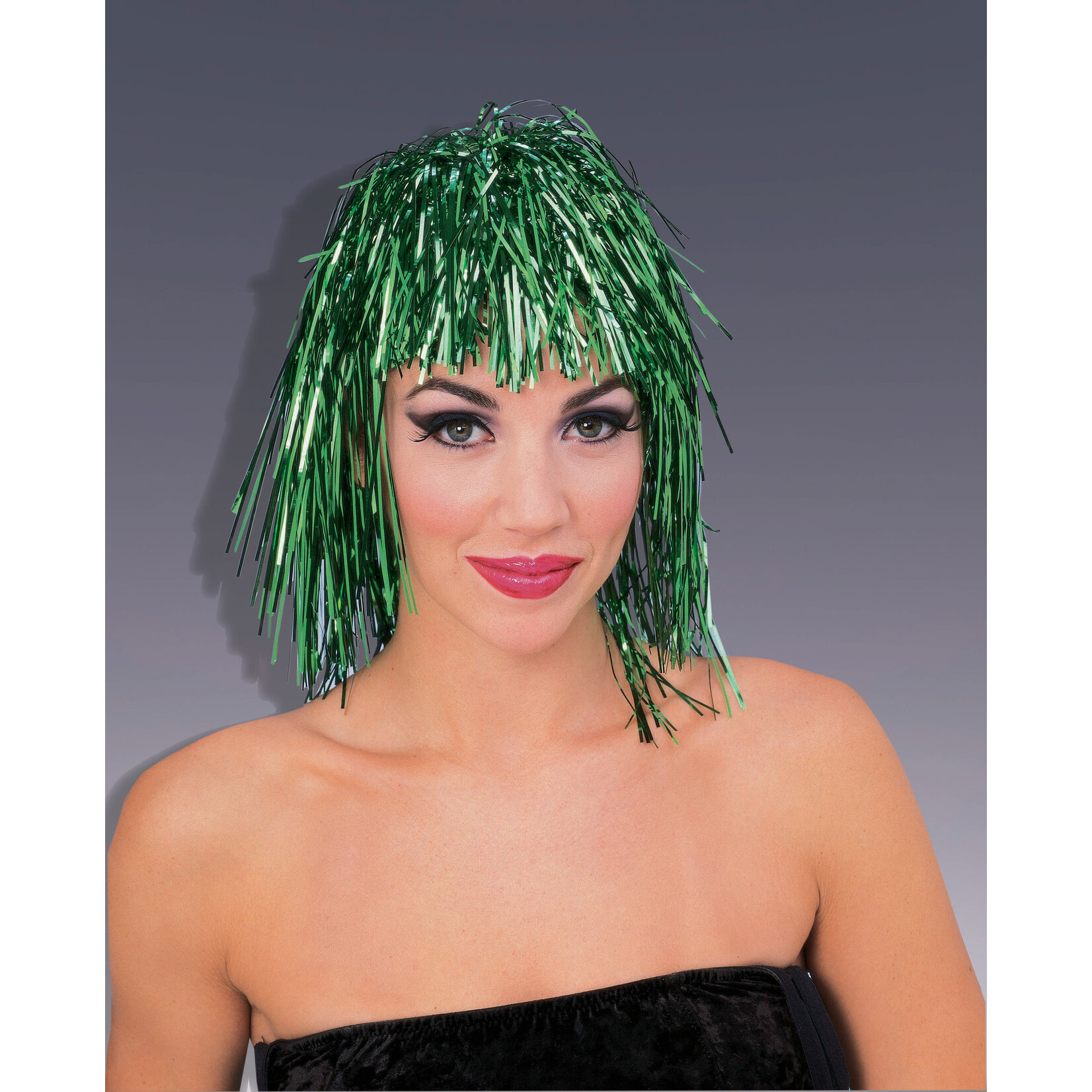 Tinsel Wig Green