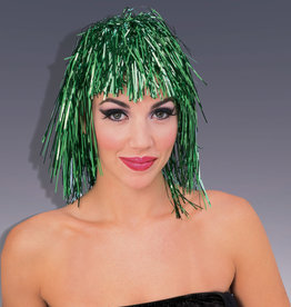Tinsel Wig Green