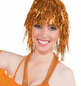 Tinsel Wig Orange