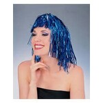 Tinsel Wig Blue