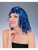 Tinsel Wig Blue