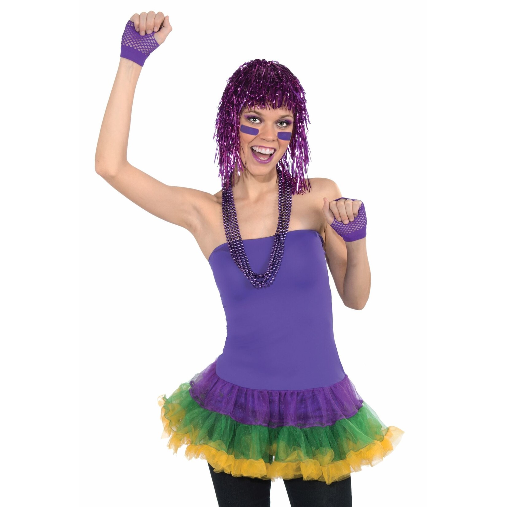 Tinsel Wig Purple