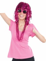 Tinsel Wig Pink