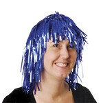 Foil wig Blue
