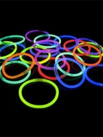Glow Bracelets Assorted Colours 8 Inches - 3 Bracelets