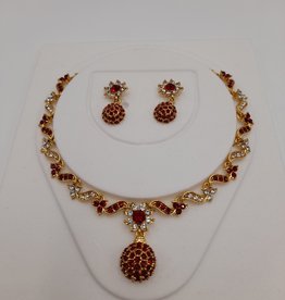 Necklace & Earring Set Ruby