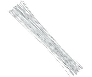 Aluminum Floral Wire, 26 Gauge, 18-Inch, 40-Count White