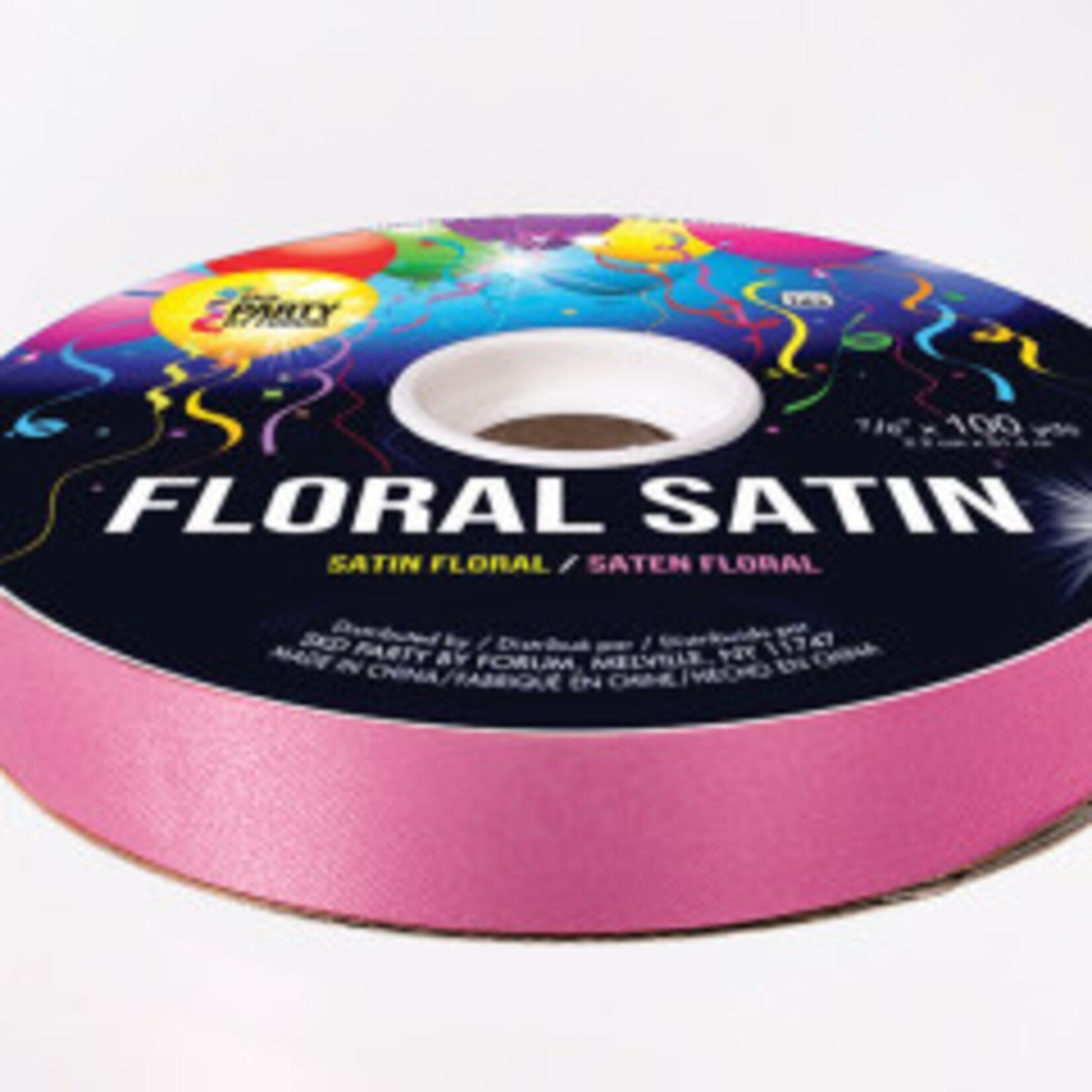 Smooth Floral Satin Ribbon 7/8 Inches