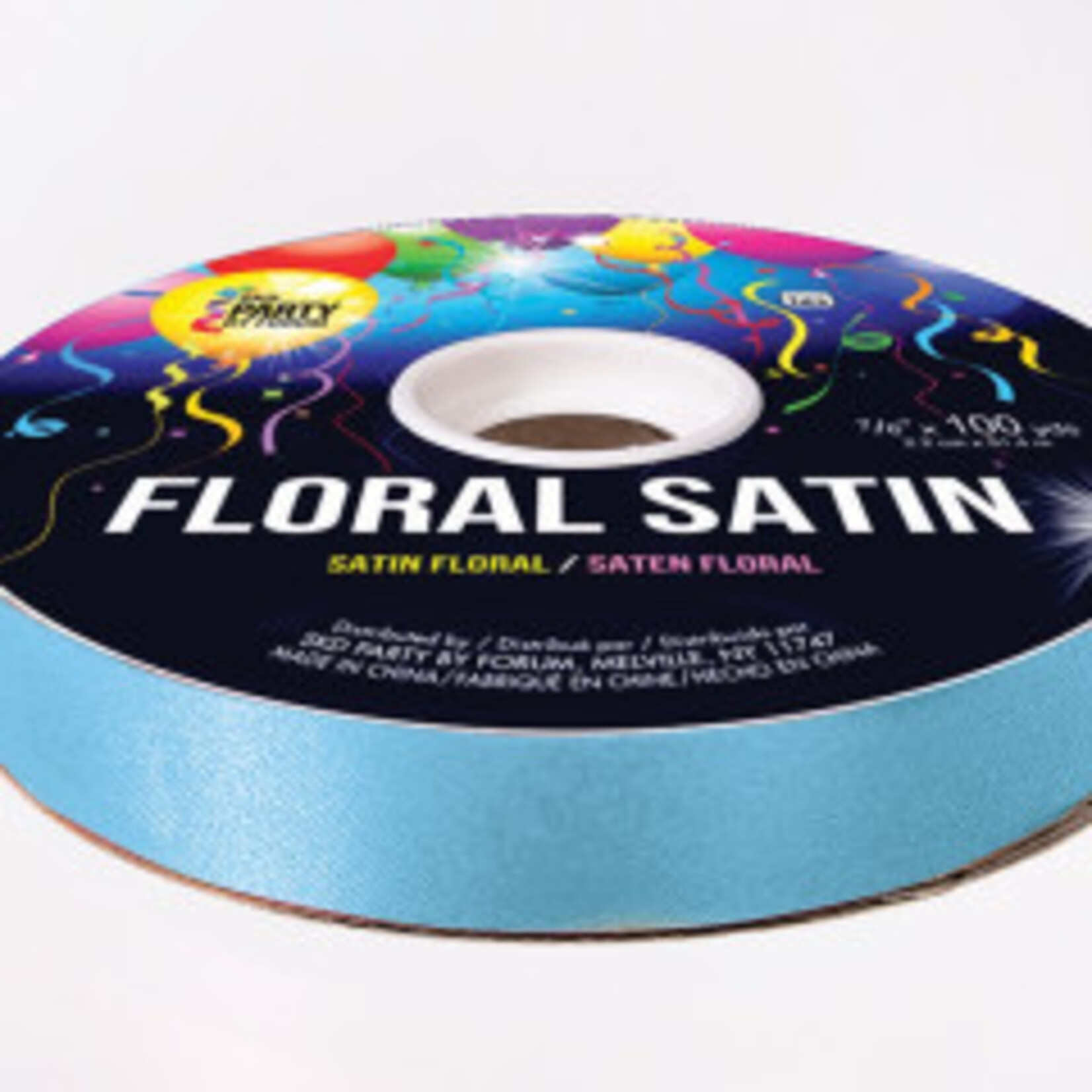 Smooth Floral Satin Ribbon 7/8 Inches