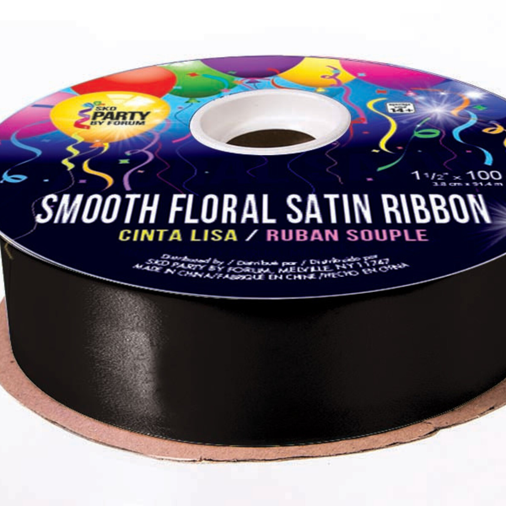 Smooth Floral Satin Ribbon 1 1/2 inches