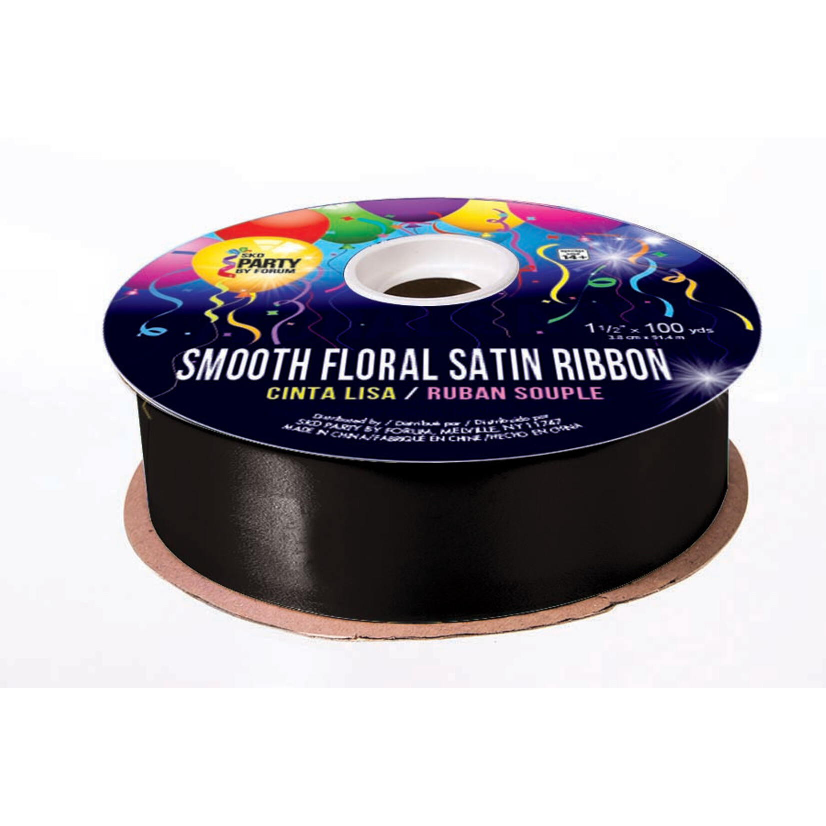 Smooth Floral Satin Ribbon 1 1/2 inches