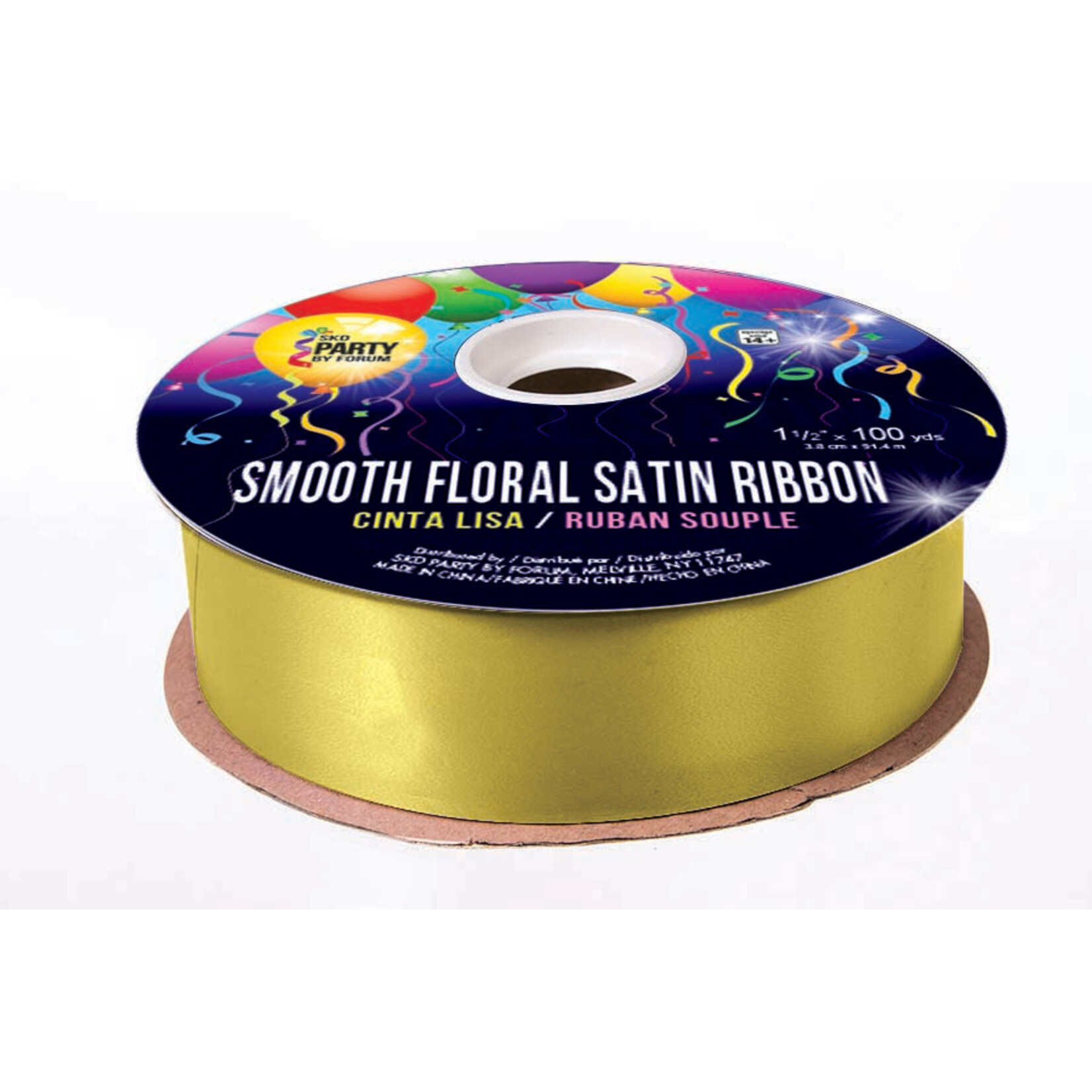 Smooth Floral Satin Ribbon 1 1/2 inches