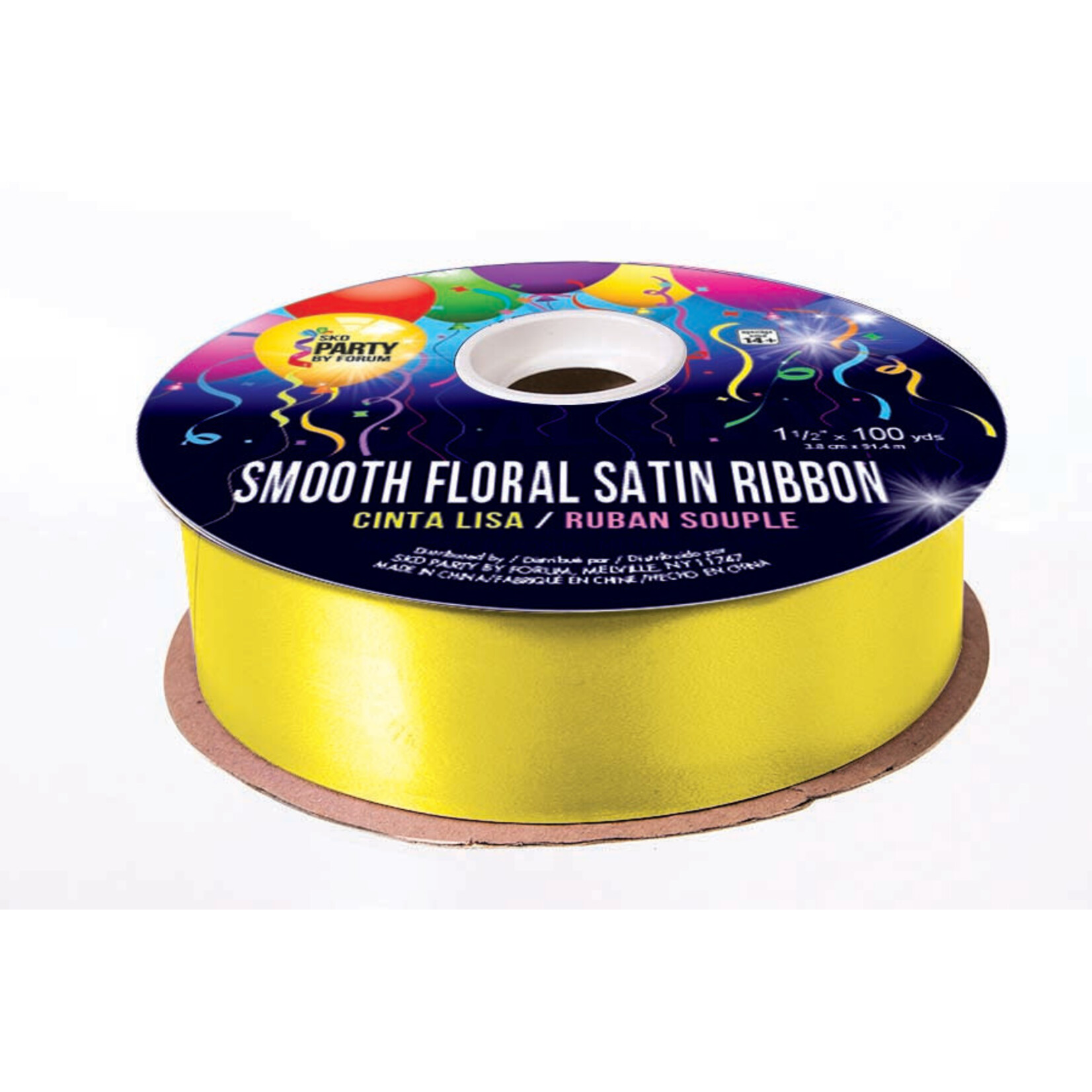 Smooth Floral Satin Ribbon 1 1/2 inches