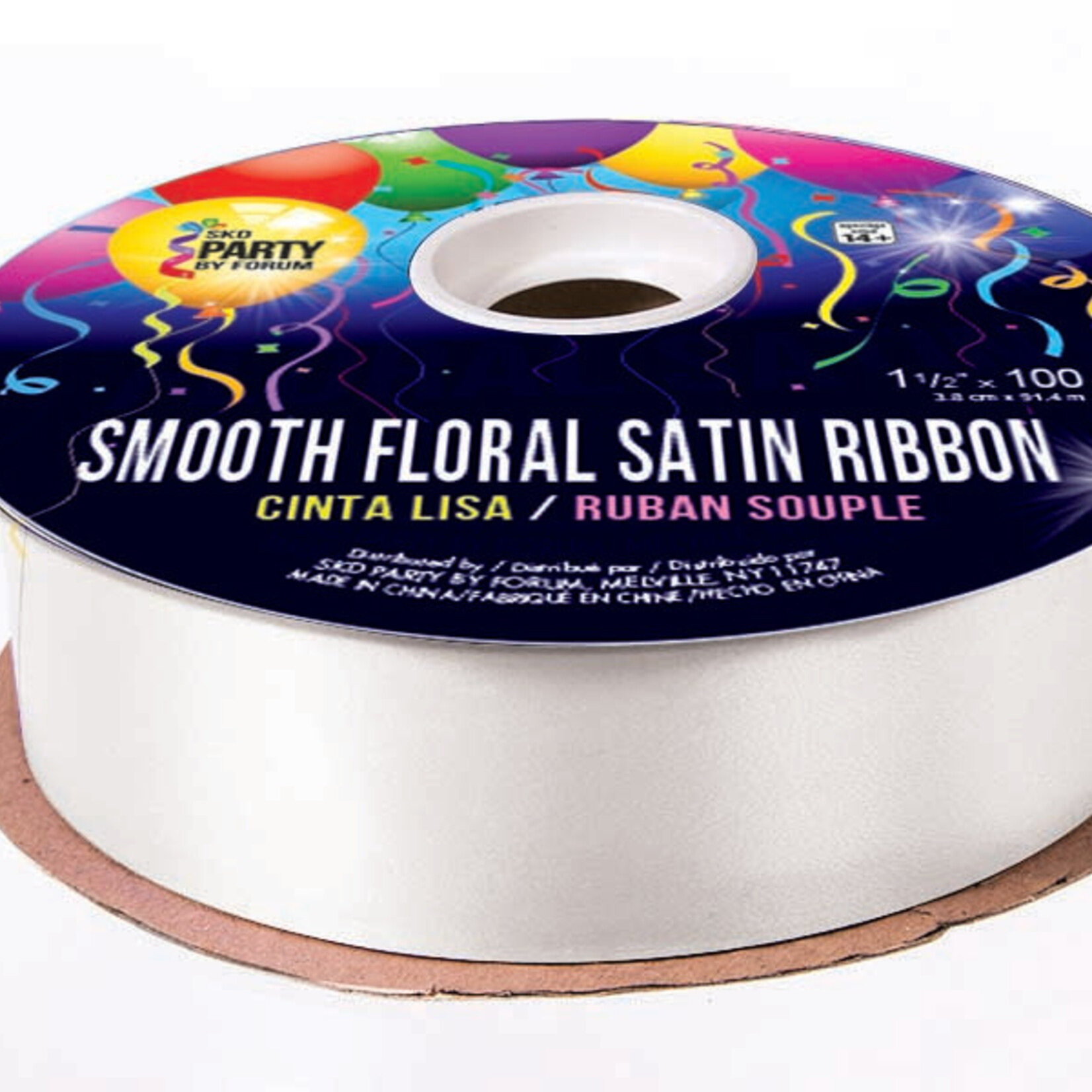 Smooth Floral Satin Ribbon 1 1/2 inches