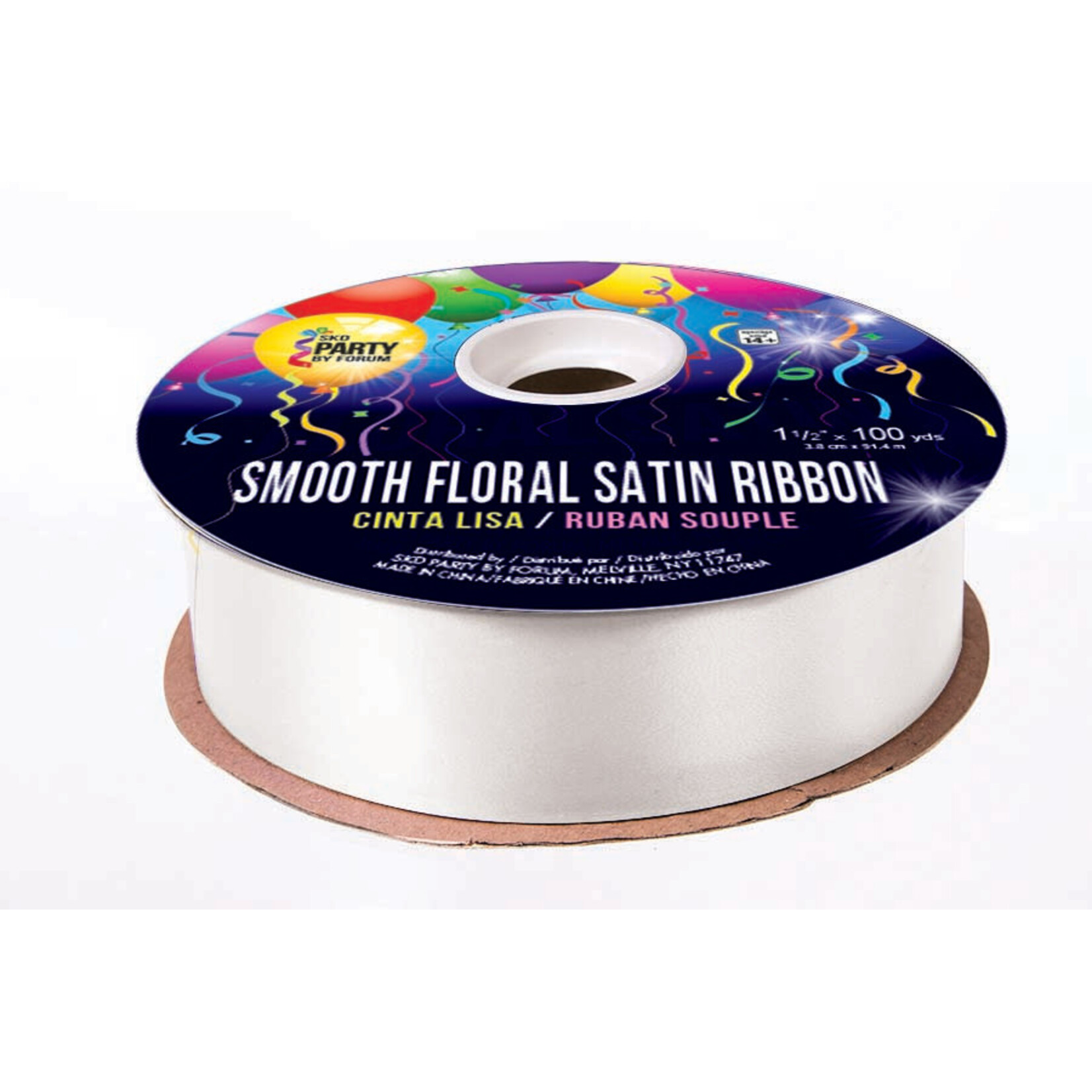 Smooth Floral Satin Ribbon 1 1/2 inches