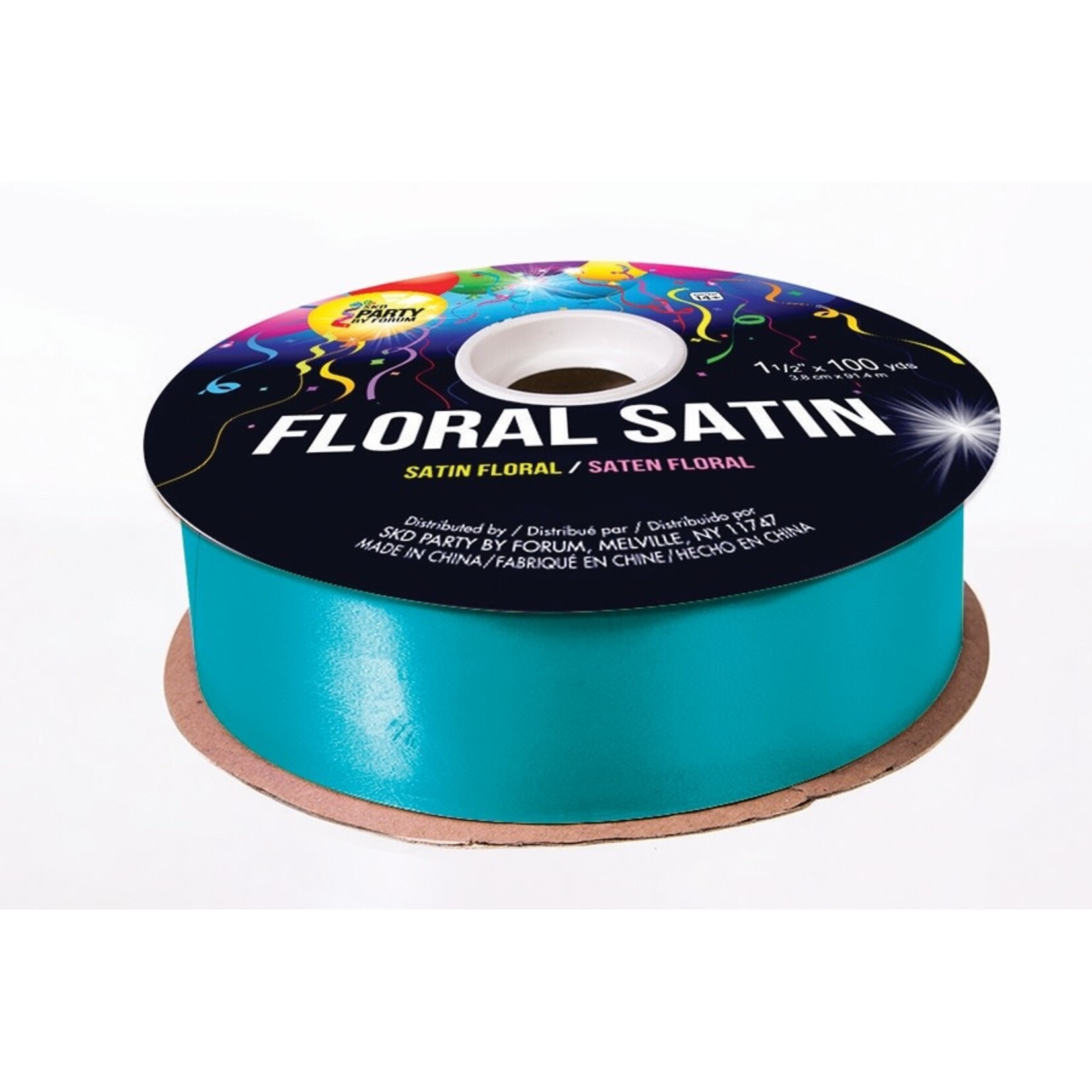 Smooth Floral Satin Ribbon 1 1/2 inches