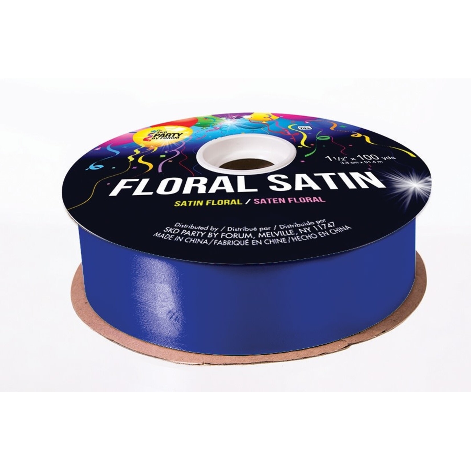 Smooth Floral Satin Ribbon 1 1/2 inches