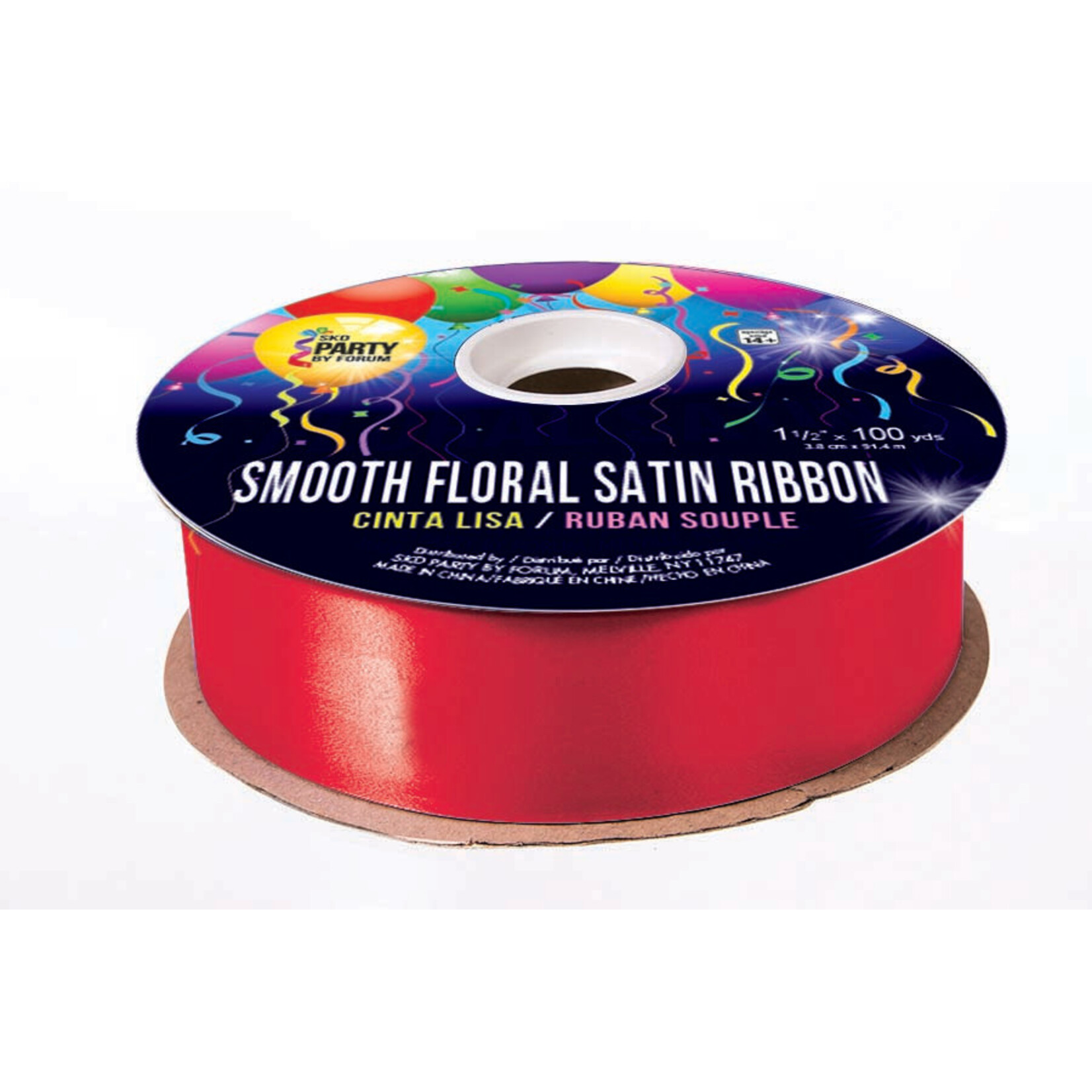 Smooth Floral Satin Ribbon 1 1/2 inches