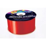 Smooth Floral Satin Ribbon 2 1/2 Inches