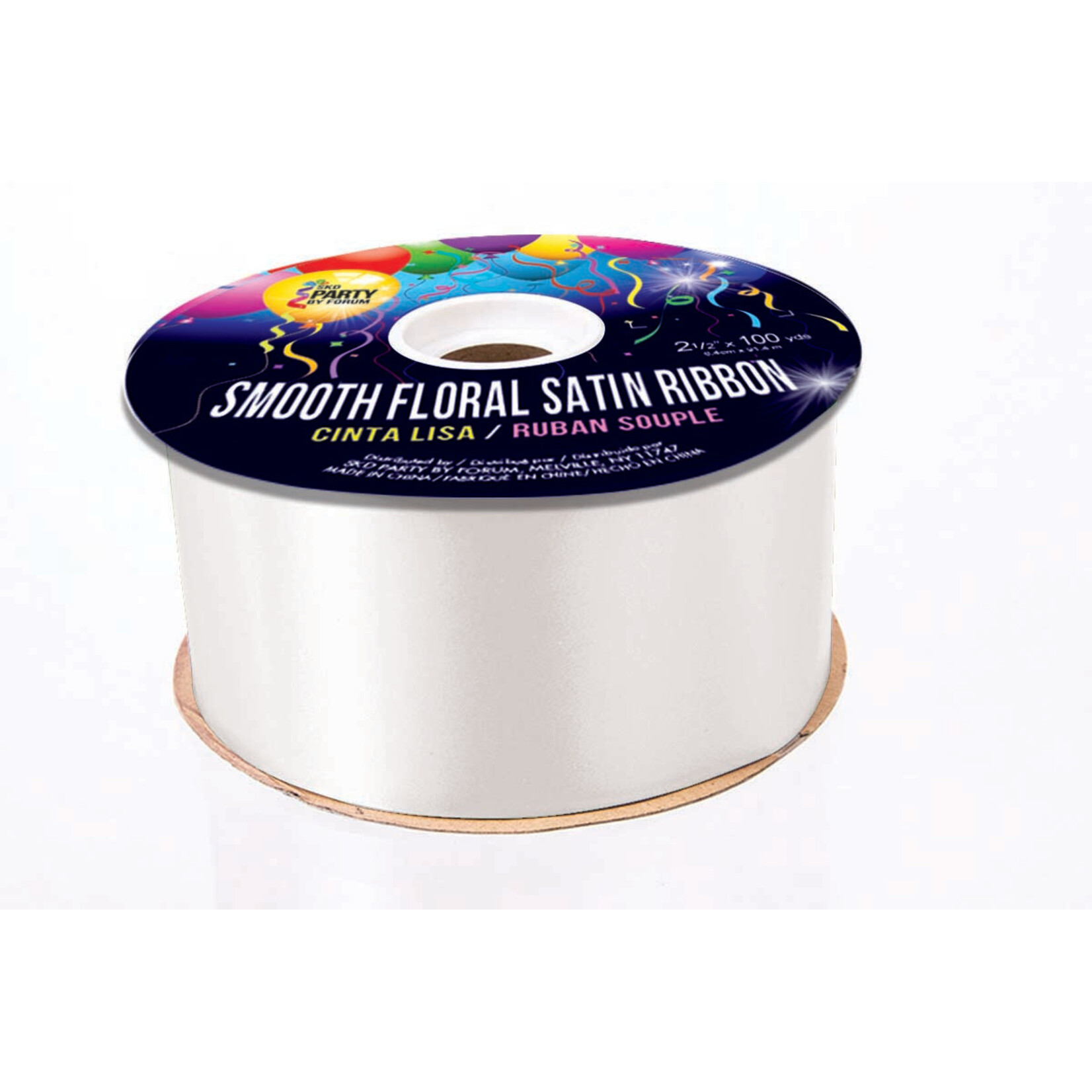 Smooth Floral Satin Ribbon 2 1/2 Inches