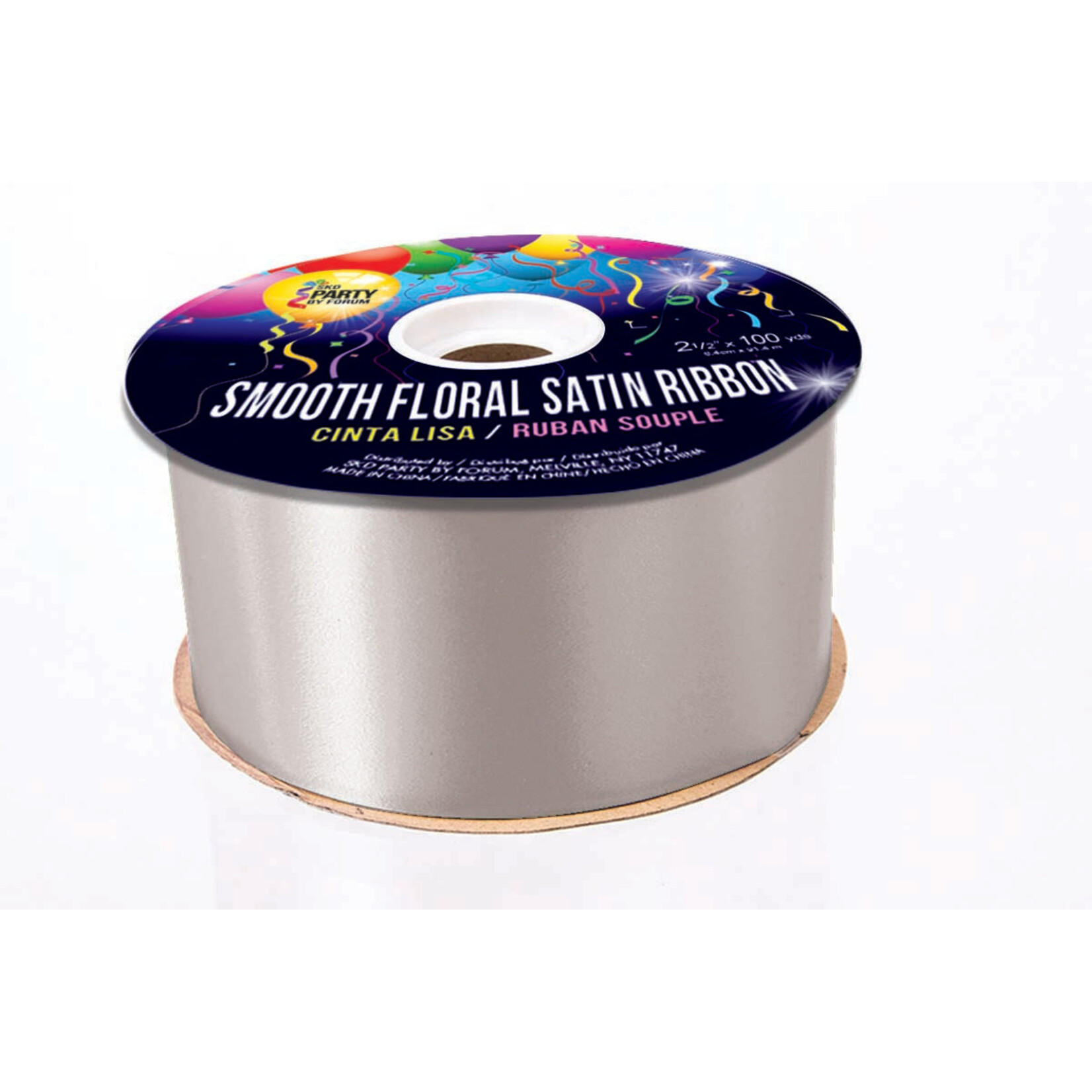 Smooth Floral Satin Ribbon 2 1/2 Inches