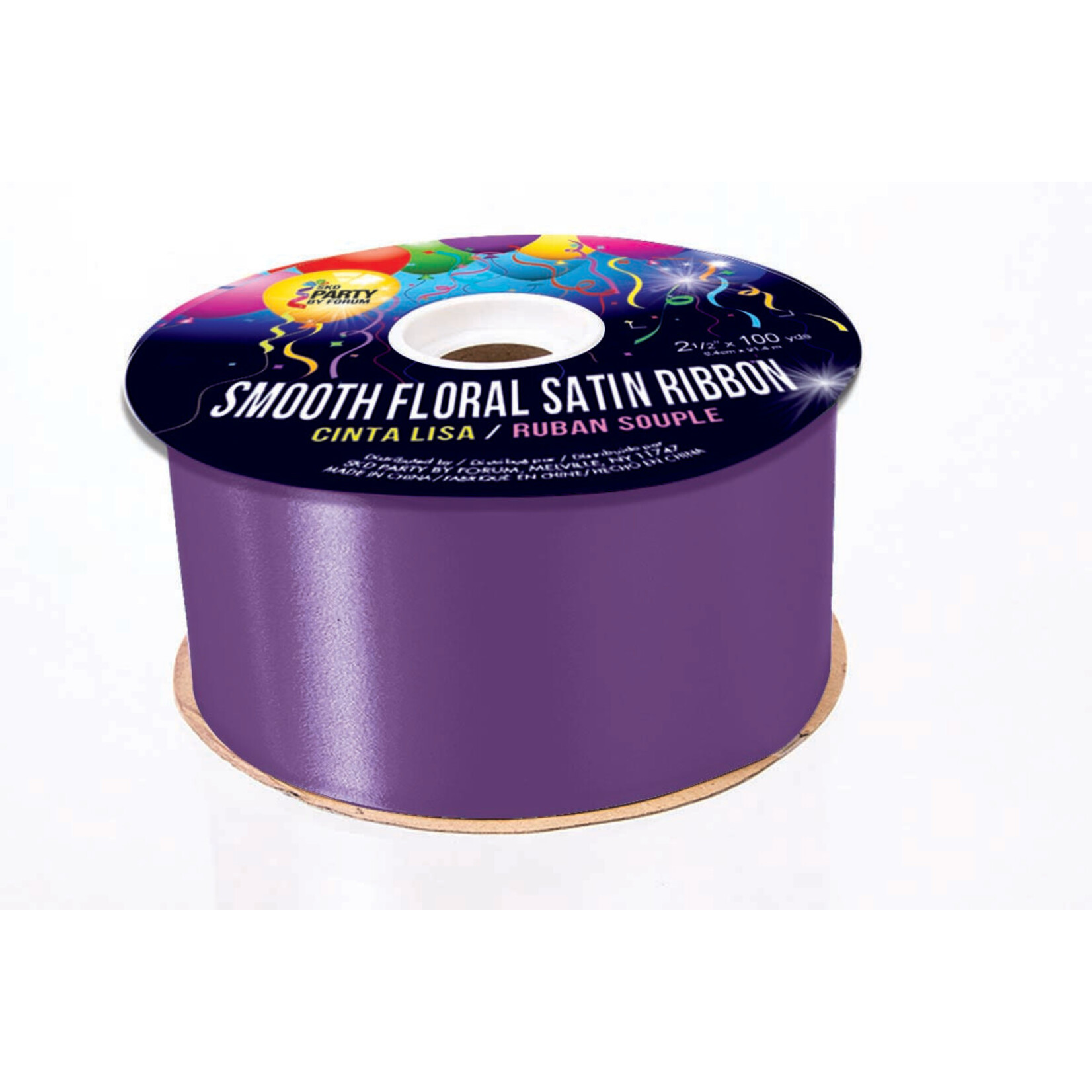 Smooth Floral Satin Ribbon 2 1/2 Inches