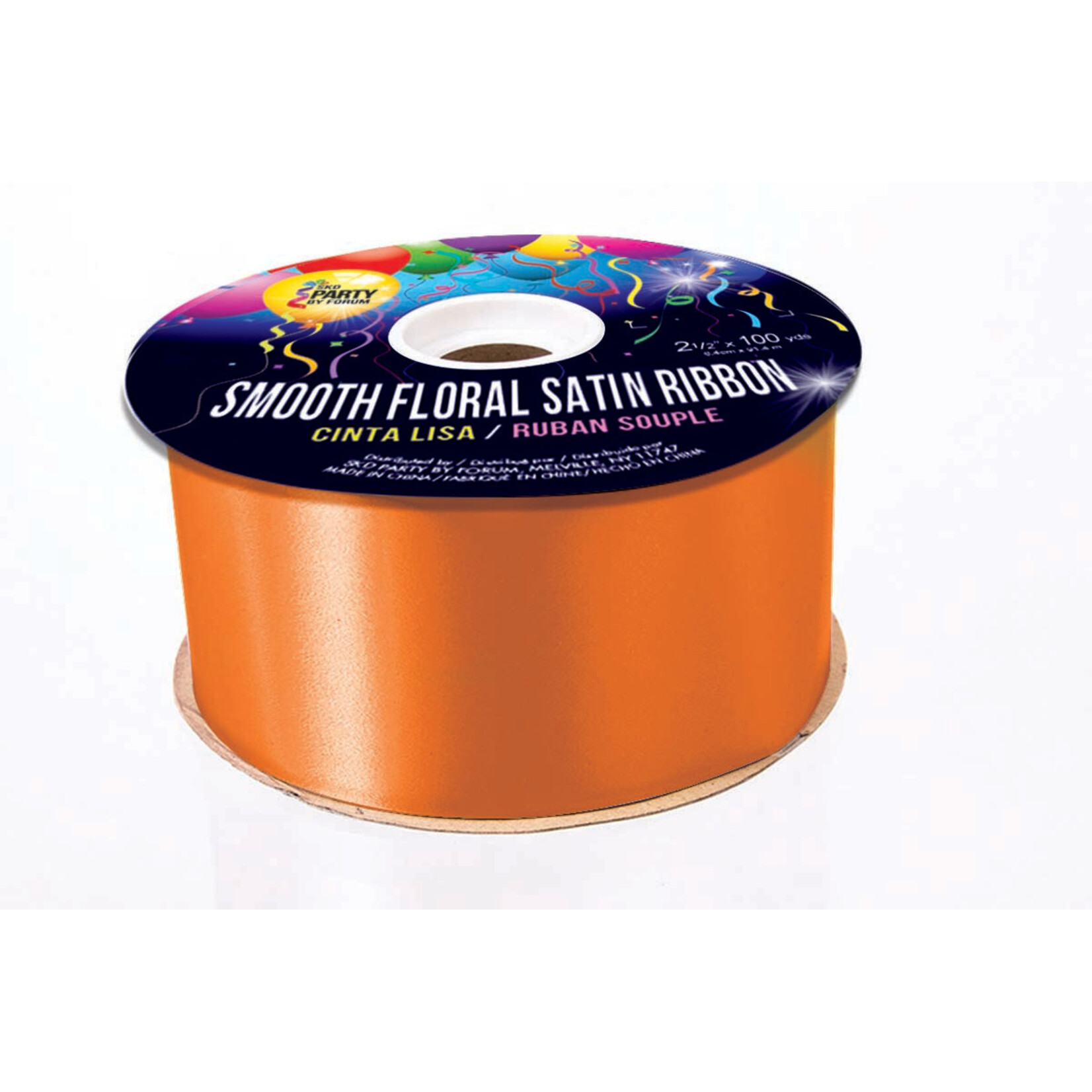 Smooth Floral Satin Ribbon 2 1/2 Inches