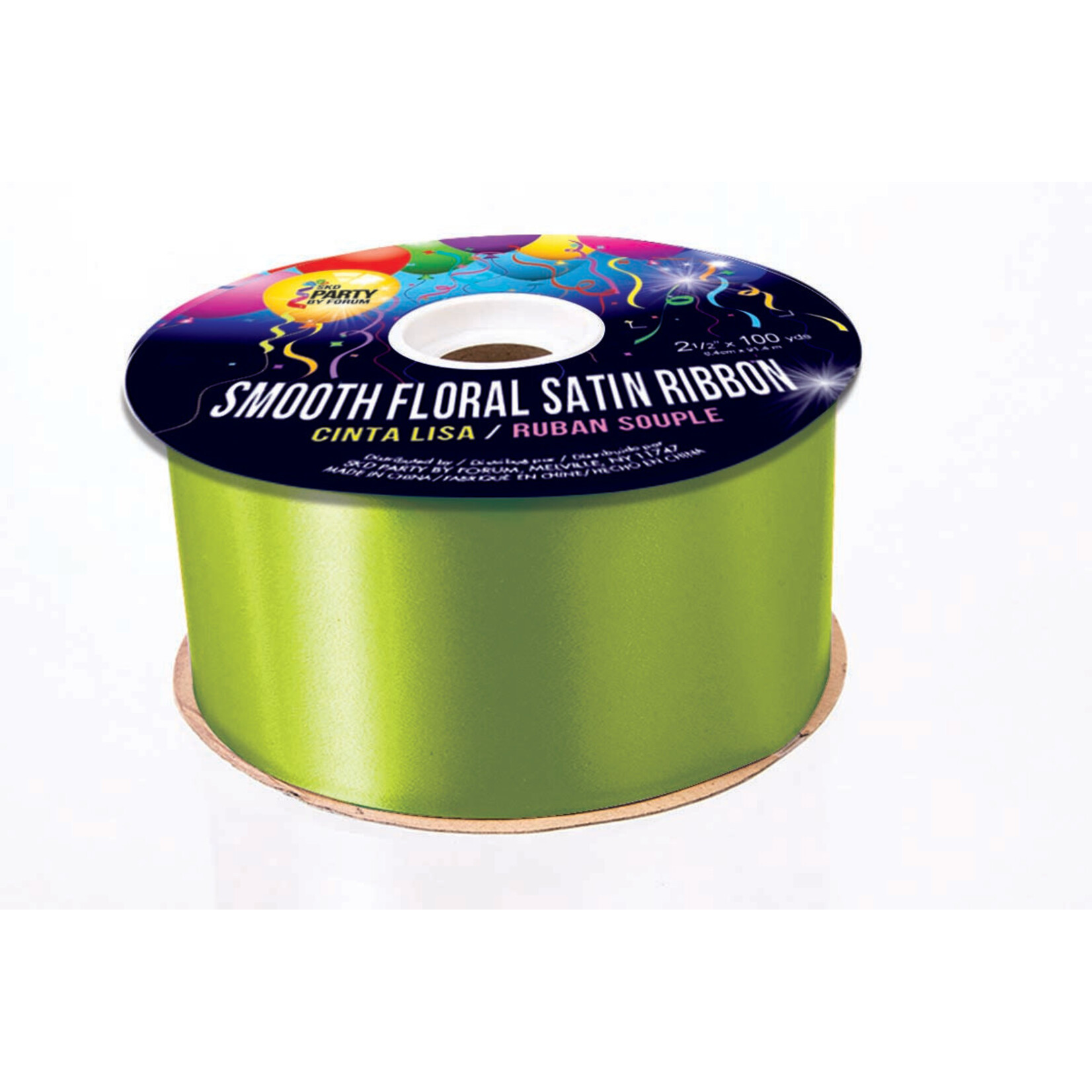 Smooth Floral Satin Ribbon 2 1/2 Inches