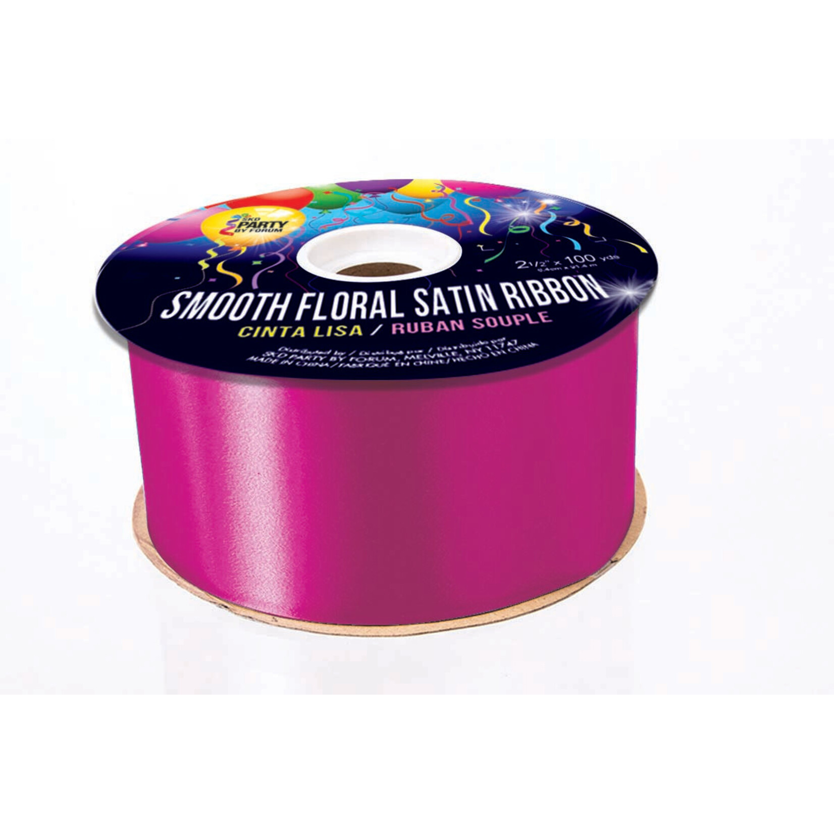 Smooth Floral Satin Ribbon 2 1/2 Inches