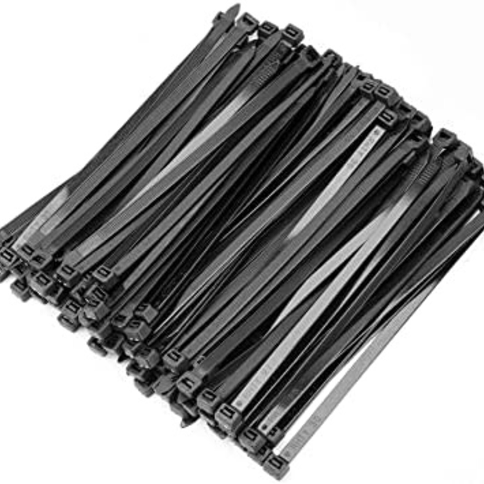 Cable Ties Pack (100pcs) Black 8" x 50 lbs
