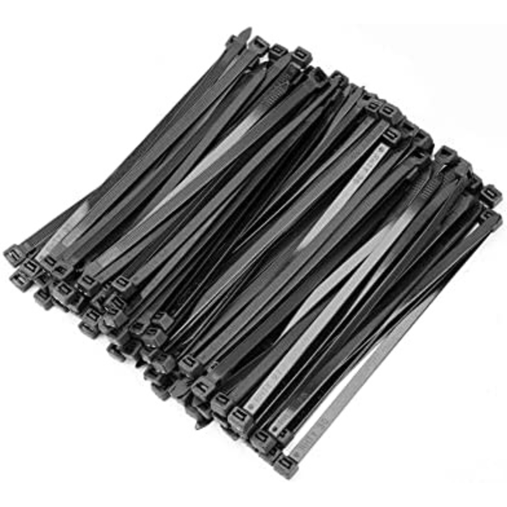 Cable Ties Pack (100pcs) Black 8" x 50 lbs