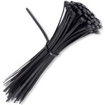 Cable Ties Pack (100pcs) Black 12" x 50 lbs