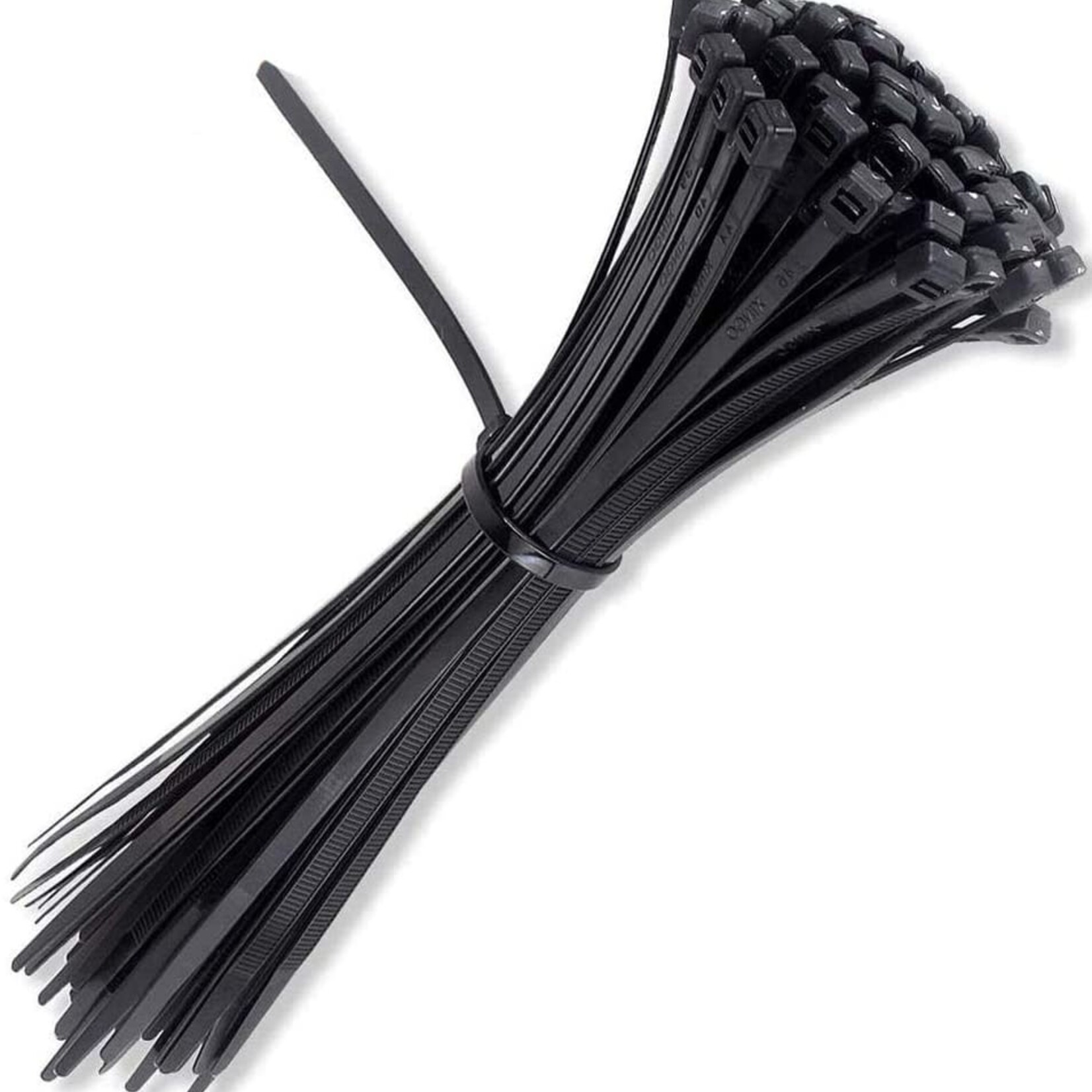 Cable Ties Pack (100pcs) Black 12" x 50 lbs