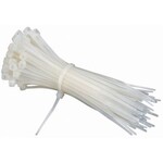 Cable Ties Pack (100pcs) White 6" x 50 lbs