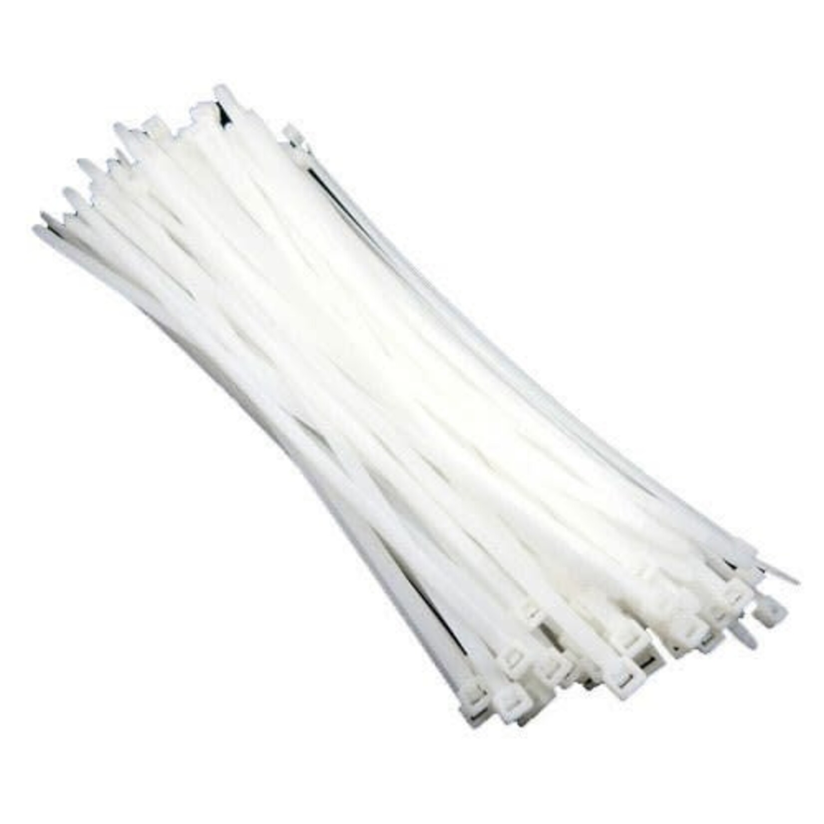 Cable Ties Pack (100pcs) White 12" x 50 lbs