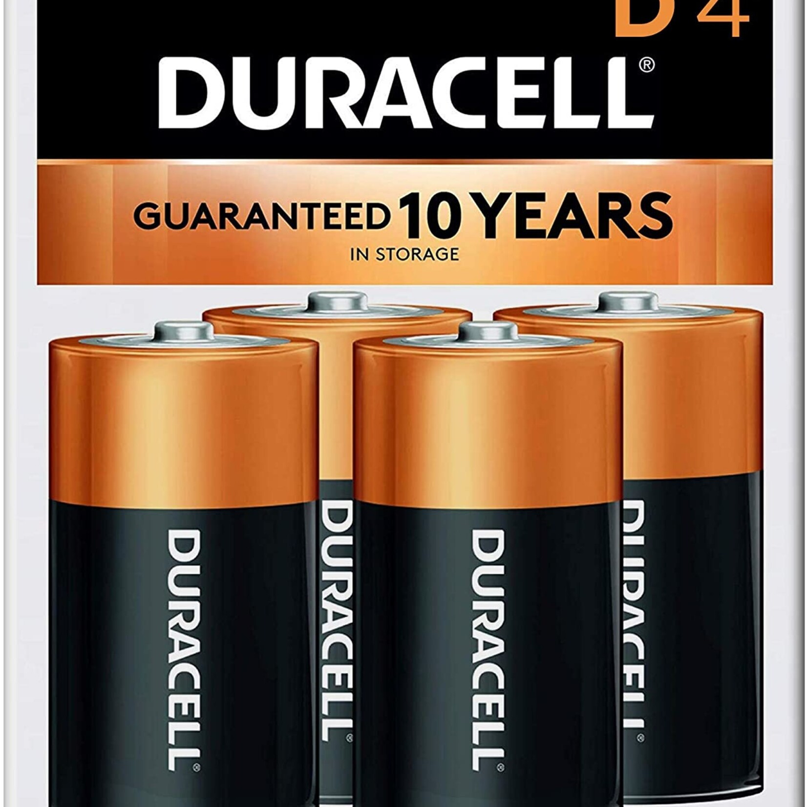 Duracell D Batteries - 4 Pack
